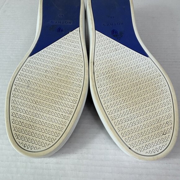 Rothy Women's 9.5 The Original Slip On Sneakers Black Knit Upper - Picture 13 of 16